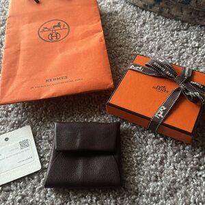 Authentic Hermés  Bastia coin pouch